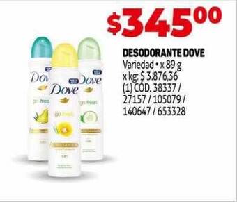 Makro Desodorante dove oferta