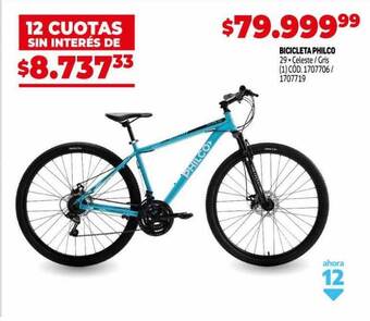 Makro Bicicleta philco oferta