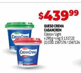 Makro Queso crema casancrem oferta
