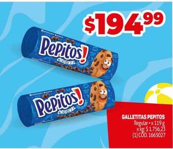 Makro Galletitas pepitos oferta