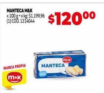 Makro Manteca m&k oferta
