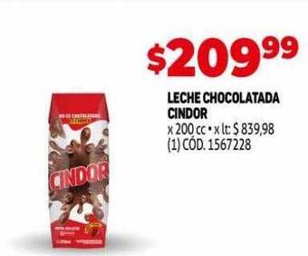 Makro Leche chocolatada cindor oferta