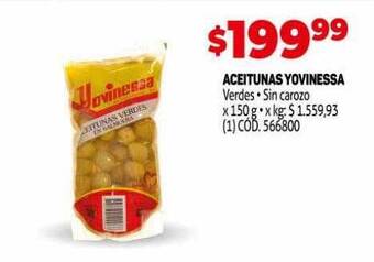 Makro Aceitunas yovinessa oferta