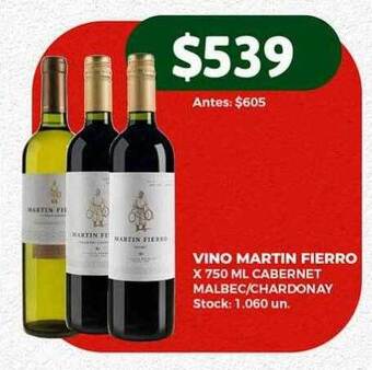 Super MAMI Vino martin fierro oferta