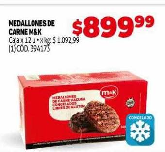 Makro Medallones de carne m&k oferta