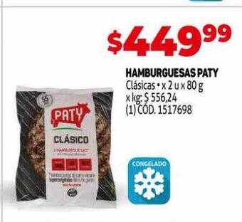 Makro Hamburguesas paty oferta