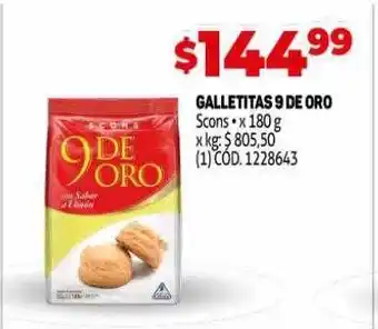 Makro Galletitas 9 de oro oferta