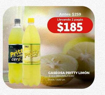 Super MAMI Gaseosa pritty limón oferta