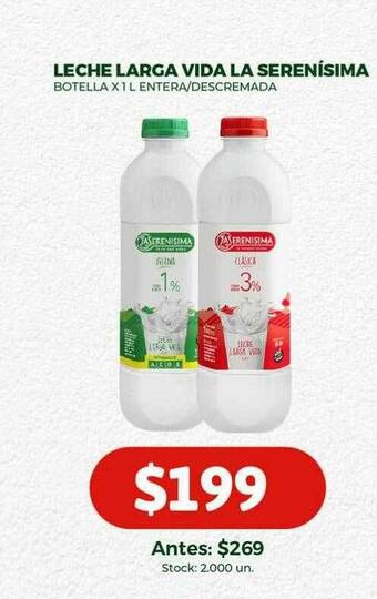 Super MAMI Leche larga vida la serenisima oferta