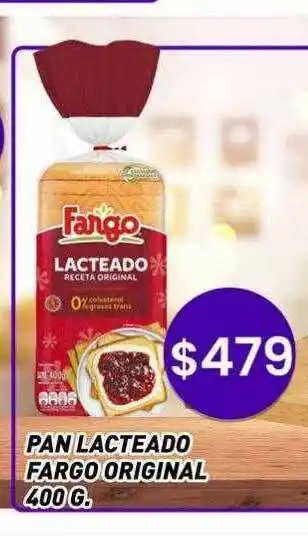 Supermercados Zeta Pan lacteado fargo original oferta