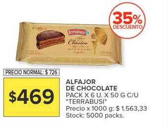 Carrefour Alfajor de chocolate oferta