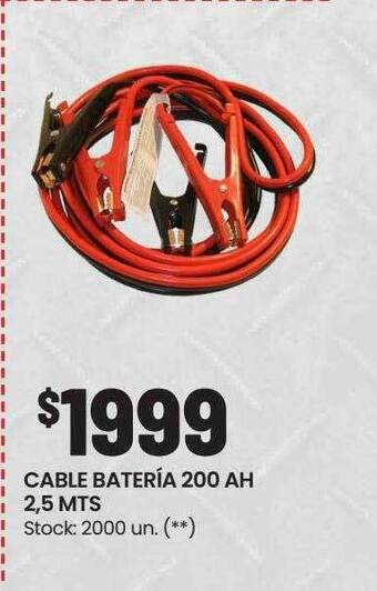 Walmart Cable batería 200 ah 2.5 mts oferta
