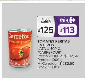 Carrefour Tomates peritas enteros oferta