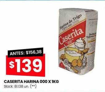 Changomas Caserita harina 000 oferta
