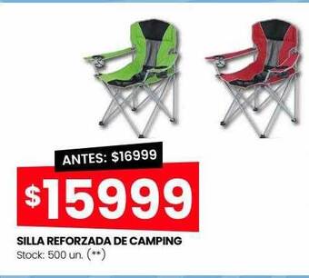 Changomas Silla reforzada de camping oferta