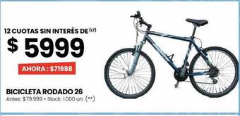 Changomas Bicicleta rodado 26 oferta