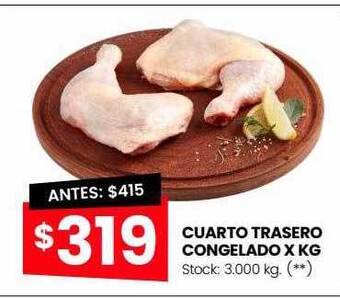 Changomas Cuarto trasero congelado oferta