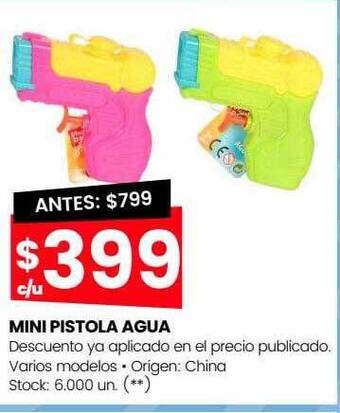Changomas Mini pistola agua oferta