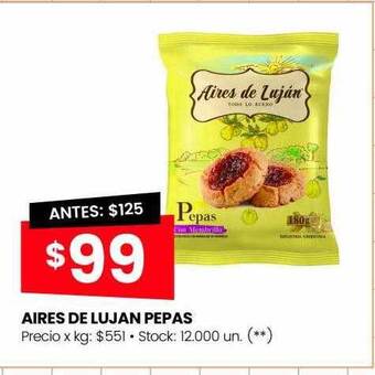 Changomas Aires de lujan pepas oferta