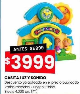 Changomas Casita luz y sonido oferta