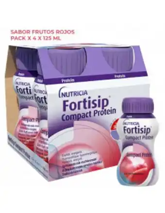 Farmacias Líder Fortisip compact protein cool red fruits x 4 x 125 ml oferta