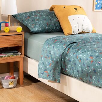 Arredo Juego de sábanas 1 plaza letras vivas oferta