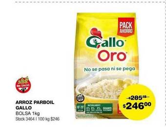 Atomo Conviene Arroz parboil gallo oferta