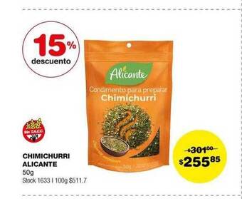 Atomo Conviene Chimichurri alicante 15% descuento oferta