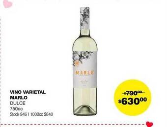 Atomo Conviene Vino varietal marlo dulce oferta