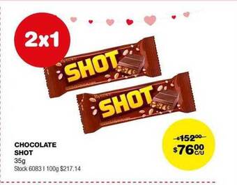 Atomo Conviene Chocolate shot oferta