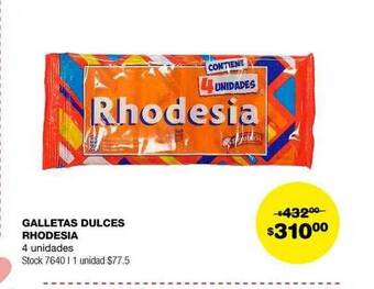 Atomo Conviene Galletas dulces rhodesia oferta