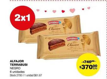 Atomo Conviene Alfajor terrabusi negro oferta