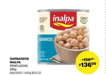 Atomo Conviene Garbanzos inalpa remojadas oferta