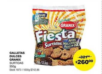 Atomo Conviene Galletas dulces granix oferta