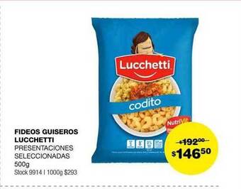 Atomo Conviene Fideos guiseros lucchetti oferta