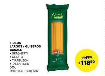 Atomo Conviene Fideos largos guiseros canale spaghetti codito tirabuzon tallarines oferta