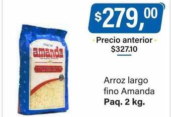Supermercados Damesco Arroz largo fino amanda oferta