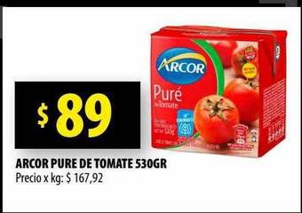Punto Mayorista Arcor pure de tomate oferta