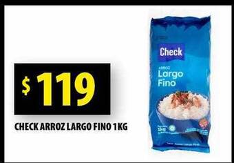 Punto Mayorista Check arroz largo fino 1kg oferta
