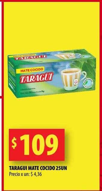 Punto Mayorista Taragui mate cocido oferta