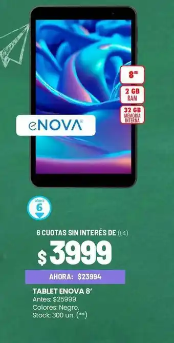 Walmart Tablet enova 8' oferta