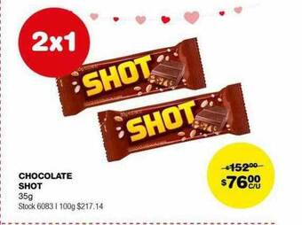 Atomo Conviene Chocolate shot oferta