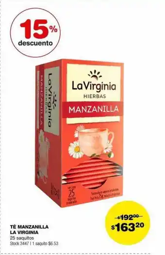 Atomo Conviene Té manzanilla la virginia oferta
