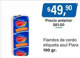 Supermercados Damesco Fiambre de cerdo etiqueta azul piara oferta