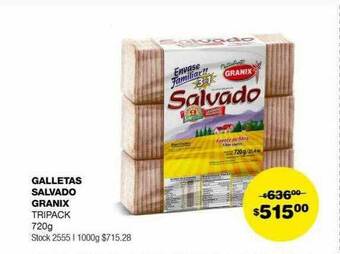 Atomo Conviene Galletas salvado granix tripack oferta