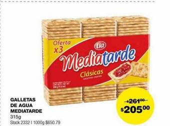 Atomo Conviene Galletas de agua mediatarde oferta