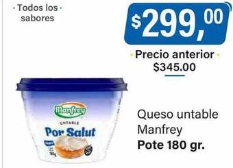 Supermercados Damesco Queso untable manfrey oferta