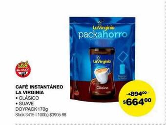 Atomo Conviene Café instantáneo la virginia oferta