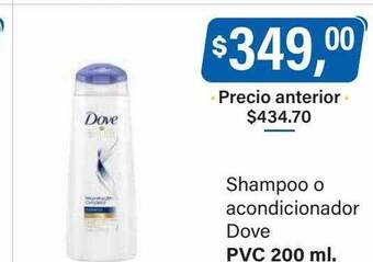 Supermercados Damesco Shampoo o acondicionador dove oferta