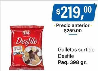 Supermercados Damesco Galletas surtido desfile oferta